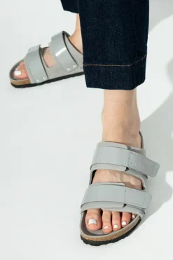 Birkenstock SZARY Klapki `Uji`