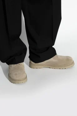 Birkenstock SZARY Zamszowe buty `Gighwood Lace Low`