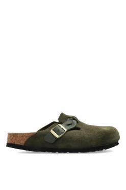 Birkenstock ZIELONY Klapki `Boston Braided`