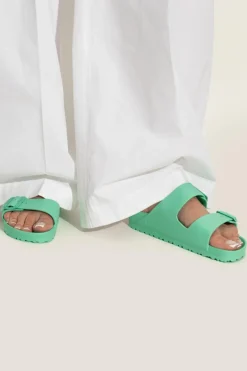 Birkenstock ZIELONY Klapki `Arizona EVA`
