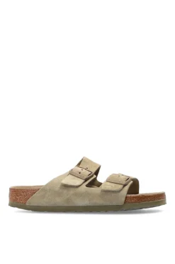 Birkenstock ZIELONY Skórzane klapki ‘Arizona BS’