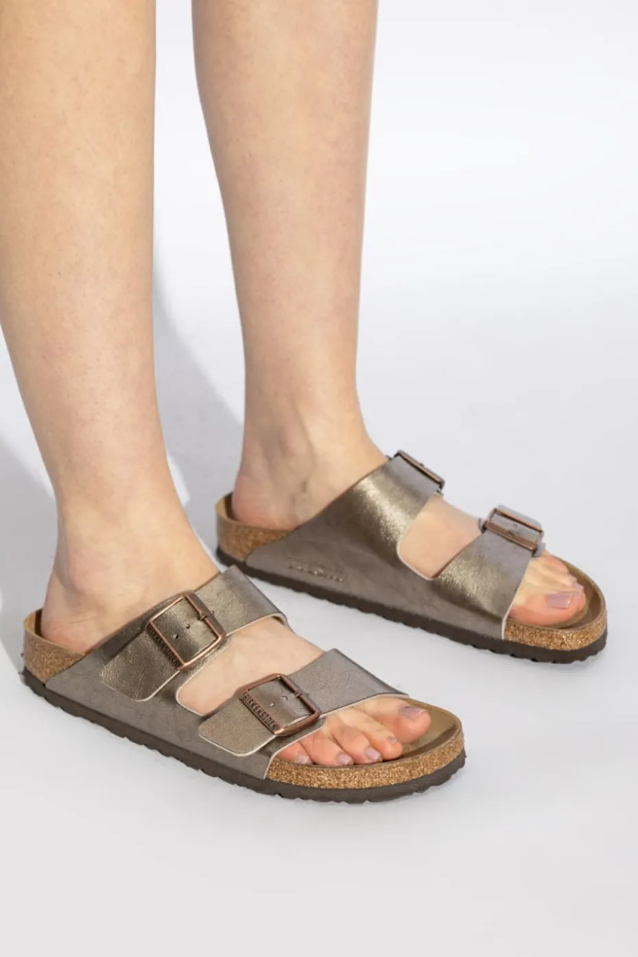 Birkenstock ZŁOTY Klapki `Arizona BS`