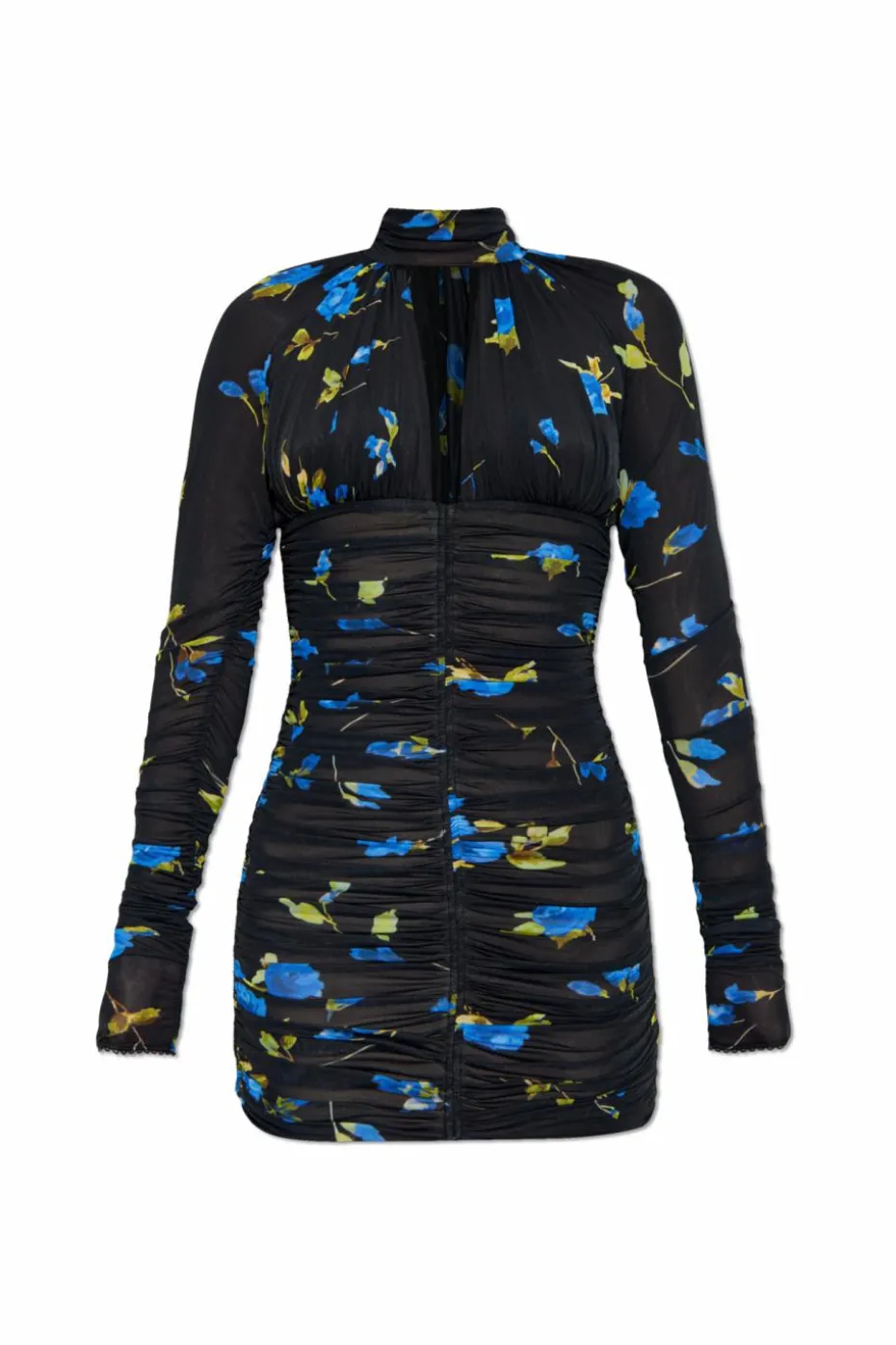 Blumarine CZARNY Sukienka z motywem kwiatowym