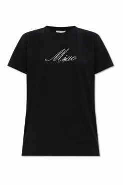 Blumarine CZARNY Top z logo
