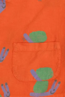 Bobo Choses CZERWONY T-shirt z kieszenią