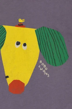 Bobo Choses FIOLETOWY T-shirt z długimi rękawami