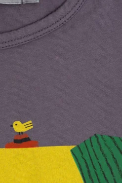 Bobo Choses FIOLETOWY T-shirt z długimi rękawami