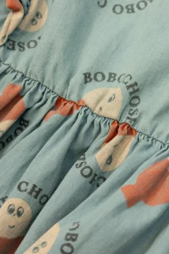Bobo Choses NIEBIESKI Sukienka z falbanami
