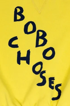 Bobo Choses ŻÓŁTY Bluza z nadrukowanym logo