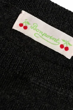 Bonpoint CZARNY Wełniany sweter