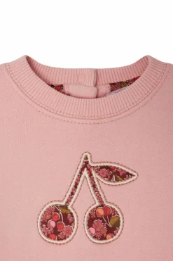 Bonpoint RÓŻOWY Bluza z aplikacją