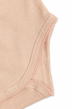 Bonpoint RÓŻOWY Body z kołnierzem
