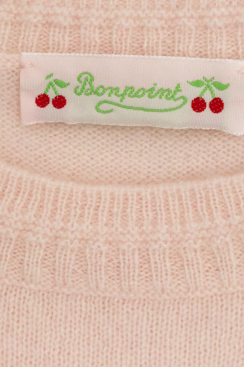 Bonpoint RÓŻOWY Kaszmirowy sweter `Emilou`