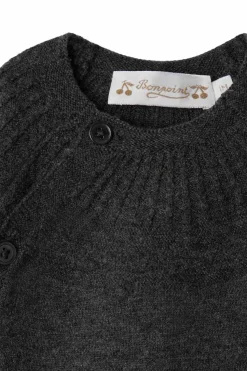Bonpoint SZARY Komplet: sweter i spodnie
