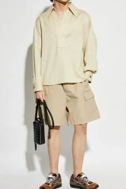 Bottega Veneta beżowy Szorty typu `cargo`