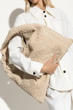 Bottega Veneta beżowy Torba na ramię `Large Hop`