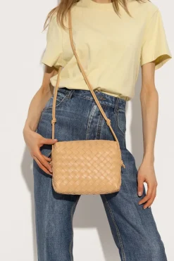 Bottega Veneta beżowy Torba na ramię ‘Loop Small’