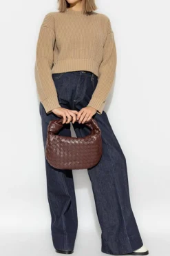 Bottega Veneta beżowy Wełniany sweter