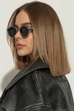 Bottega Veneta BIAŁY Okulary przeciwsłoneczne