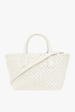 Bottega Veneta BIAŁY Torba ‘Cabat Mini’ typu ‘shopper’
