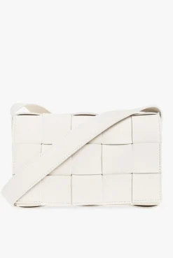 Bottega Veneta BIAŁY Torba na ramię ‘Cassette Small’