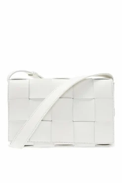 Bottega Veneta BIAŁY Torba na ramię ‘Cassette’