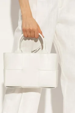 Bottega Veneta BIAŁY Torba `Arco Mini` typu `shopper`