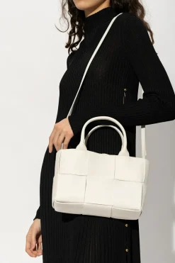 Bottega Veneta BIAŁY Torba ‘Arco Mini’ typu ‘shopper’