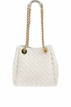 Bottega Veneta BIAŁY Torba na ramię `Parachute Small`