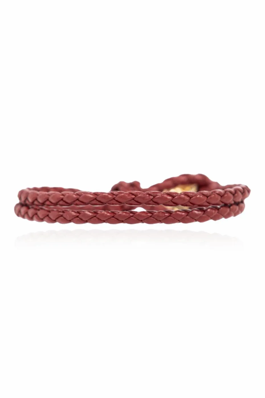 Bottega Veneta BORDO Skórzana bransoleta