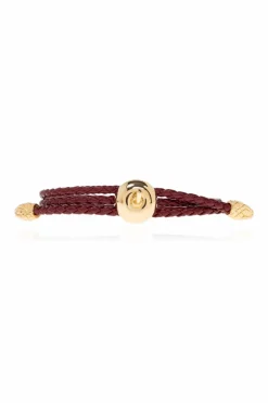 Bottega Veneta BORDO Skórzana bransoleta