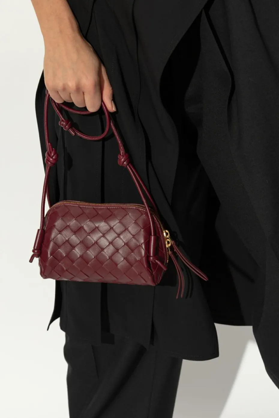 Bottega Veneta BORDO Skórzana torba na ramię