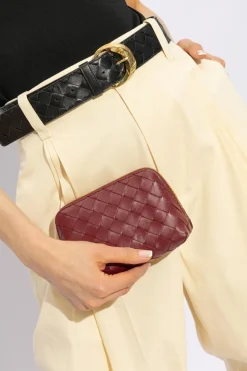 Bottega Veneta BORDO Skórzana kosmetyczka