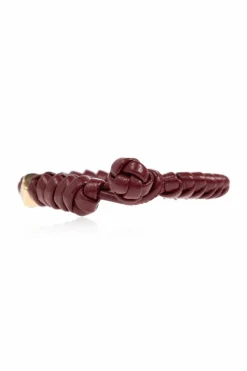 Bottega Veneta BORDO Skórzana bransoleta