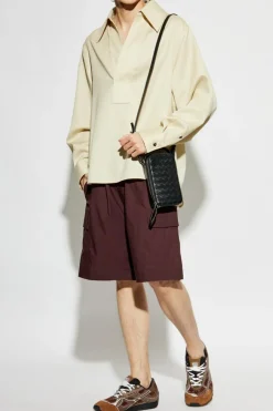 Bottega Veneta BORDO Szorty typu `cargo`