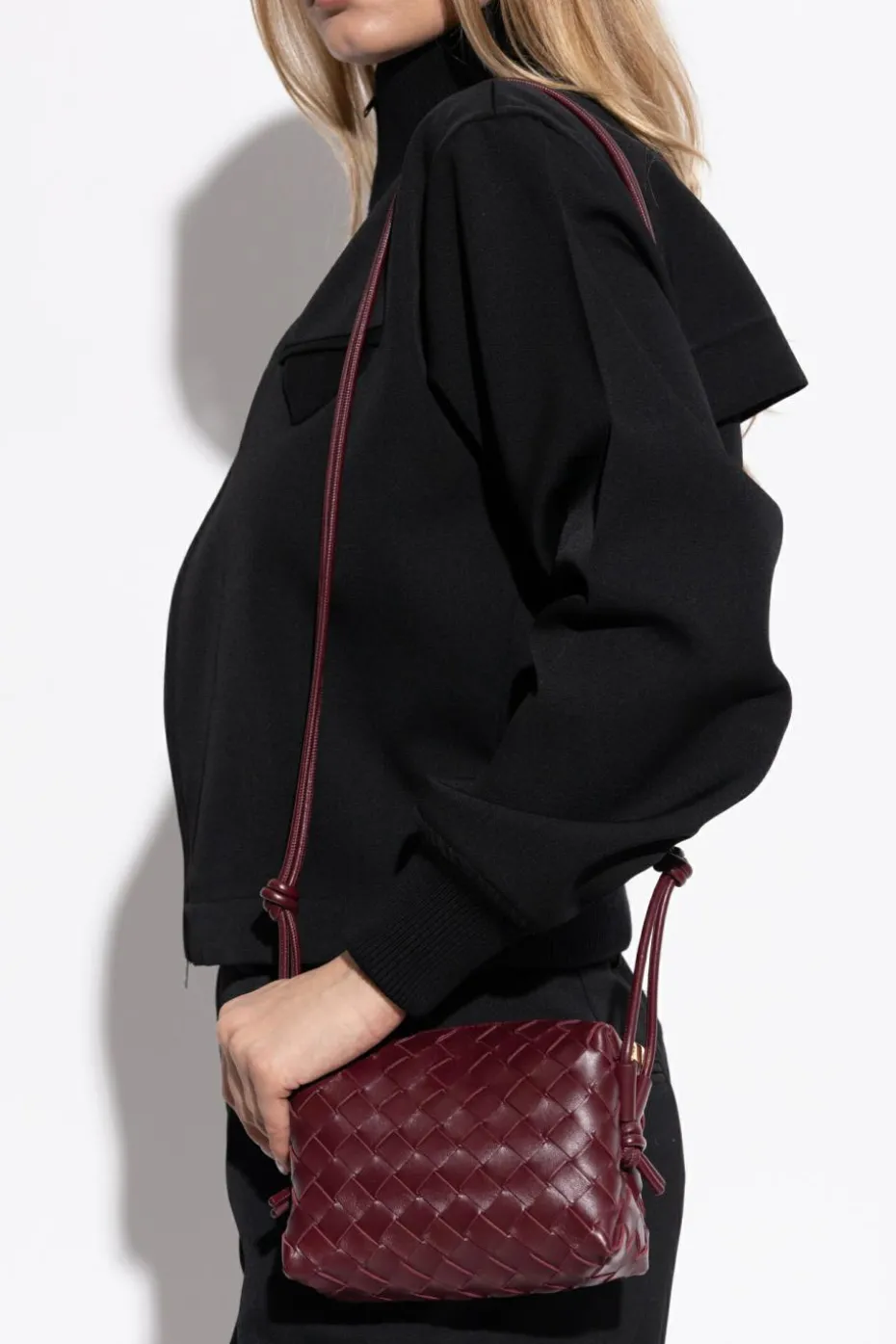 Bottega Veneta BORDO Torba na ramię `Loop Mini`