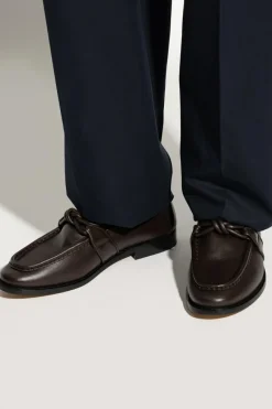 Bottega Veneta BRĄZOWY Buty `Astaire` typu `loafers`