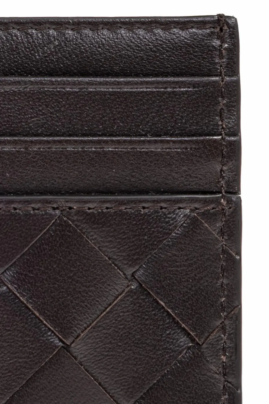 Bottega Veneta BRĄZOWY Etui na karty