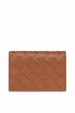 Bottega Veneta BRĄZOWY Etui na karty