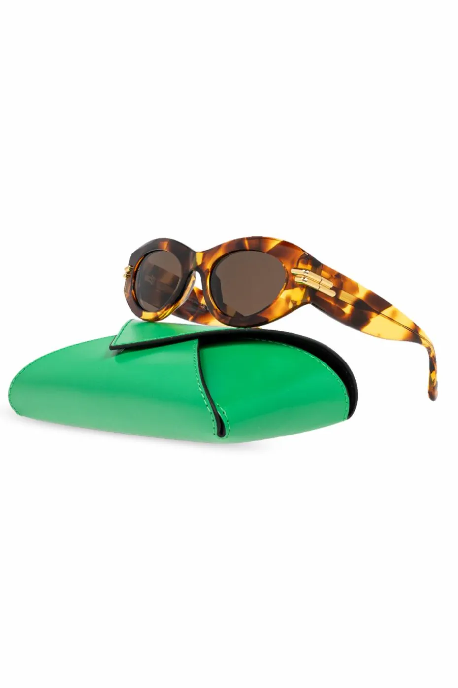 Bottega Veneta BRĄZOWY Okulary przeciwsłoneczne