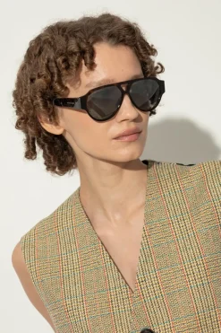 Bottega Veneta BRĄZOWY Okulary przeciwsłoneczne