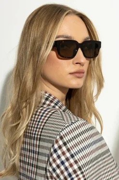Bottega Veneta BRĄZOWY Okulary przeciwsłoneczne