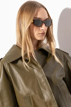 Bottega Veneta BRĄZOWY Okulary przeciwsłoneczne