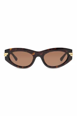Bottega Veneta BRĄZOWY Okulary przeciwsłoneczne