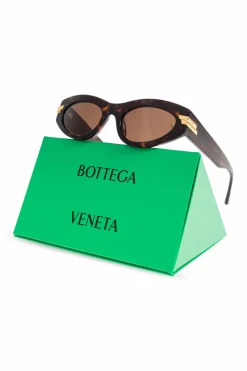 Bottega Veneta BRĄZOWY Okulary przeciwsłoneczne