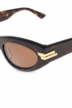 Bottega Veneta BRĄZOWY Okulary przeciwsłoneczne