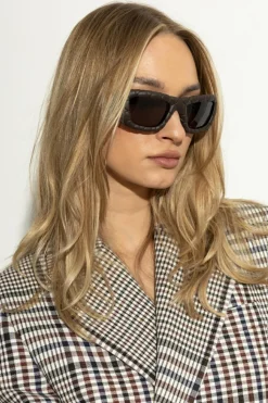 Bottega Veneta BRĄZOWY Okulary przeciwsłoneczne