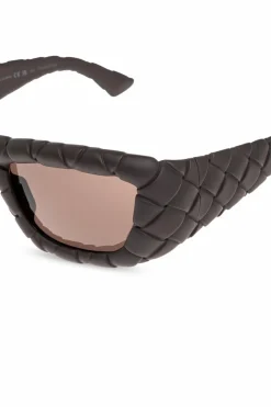 Bottega Veneta BRĄZOWY Okulary przeciwsłoneczne