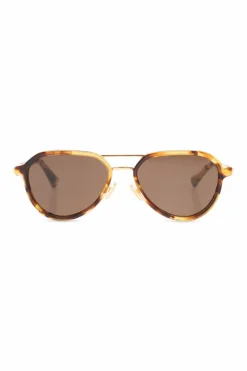 Bottega Veneta BRĄZOWY Okulary przeciwsłoneczne