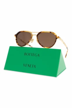 Bottega Veneta BRĄZOWY Okulary przeciwsłoneczne